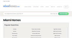 Desktop Screenshot of miamihomes.com