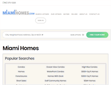 Tablet Screenshot of miamihomes.com